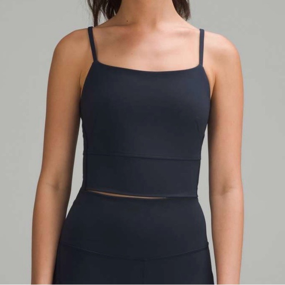 Lululemon Wunder Train strappy Black Cropped Tank
